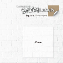 Load image into Gallery viewer, Transparent Sticker (Sharp-Edged Square) Water-Proof - Focus Print Pte Ltd

