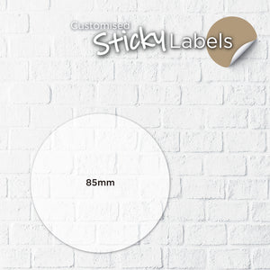 Mirrorkote (Round) Paper Sticker - Focus Print Pte Ltd