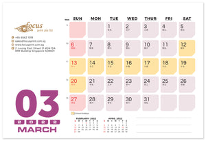 2022 Calendars - Focus Print Pte Ltd