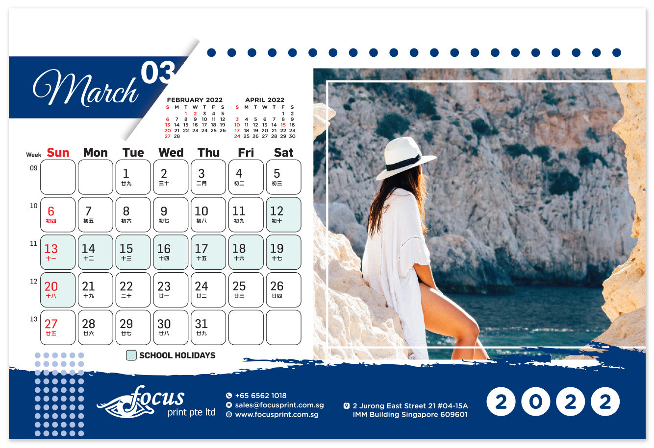 Focus Print -Desktop Calendar Printing