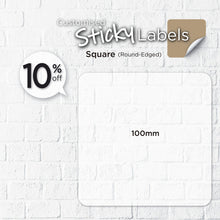 Load image into Gallery viewer, Matt Silver Sticker (Round-Edged Square) Water-Proof - Focus Print Pte Ltd
