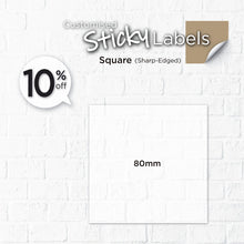 Load image into Gallery viewer, Matt Silver Sticker (Sharp-Edged Square) Water-Proof - Focus Print Pte Ltd
