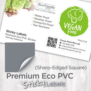Premium Eco PVC Sticker (Sharp-Edged Square) - Focus Print Pte Ltd