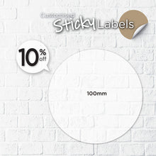 Load image into Gallery viewer, Matt Silver Sticker (Round) Water-Proof - Focus Print Pte Ltd
